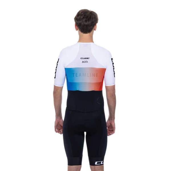 Cube Teamline Racerdragt Hvid 2XL Mand