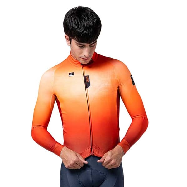 Gobik Hyder Långärmad Trikå Orange S Man
