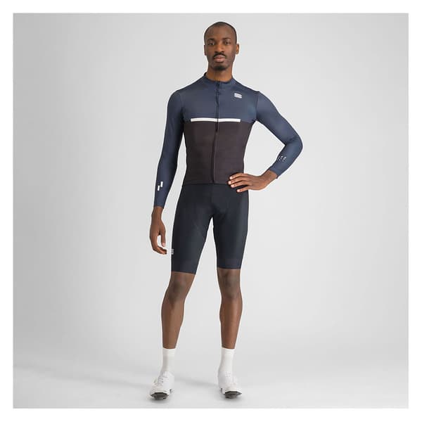 Sportful Pista Thermal Långärmad Trikå Blå S Man