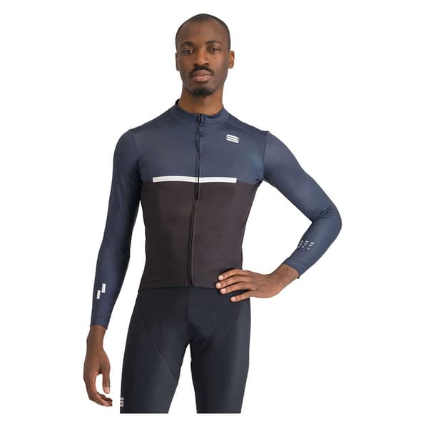 Sportful Pista Thermal Långärmad Trikå Blå S Man