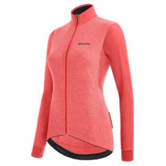 Santini Colore Puro Thermal Langærmet Trøje Rosa XL Kvinde