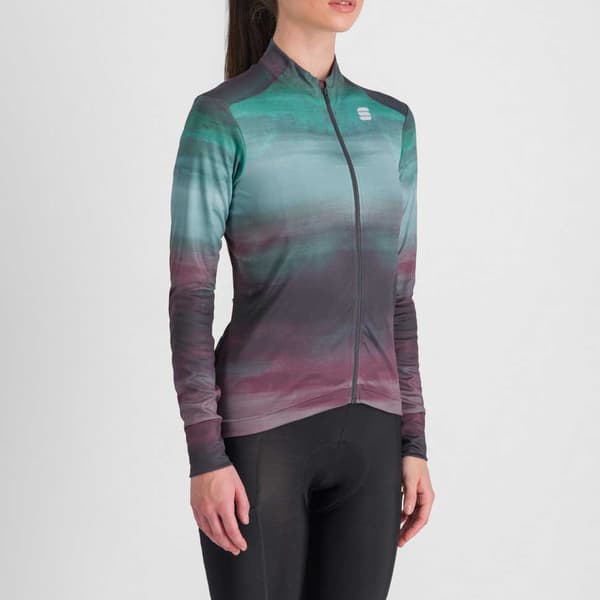 Sportful Flow Supergiara Thermal Langærmet Trøje Grøn S Kvinde