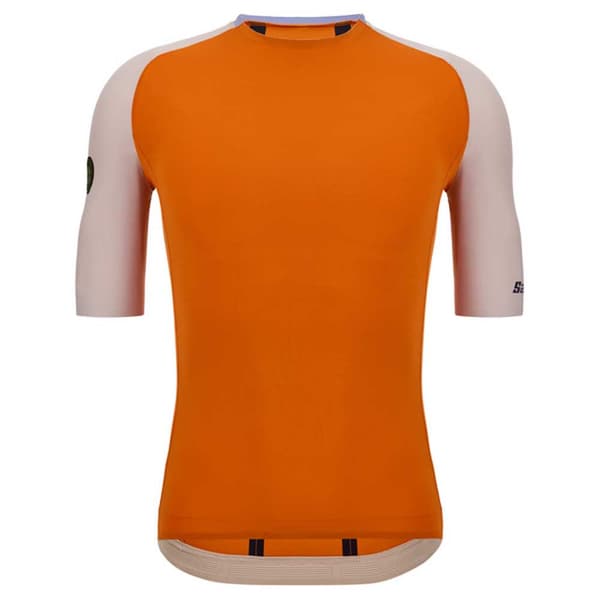 Santini Pelle Stelth Fir Slip-on Korta ärmar Cykeltröja Orange M Man