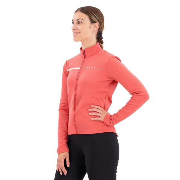 Castelli Sinergia 2 Fz Långärmad Trikå Orange L Kvinna