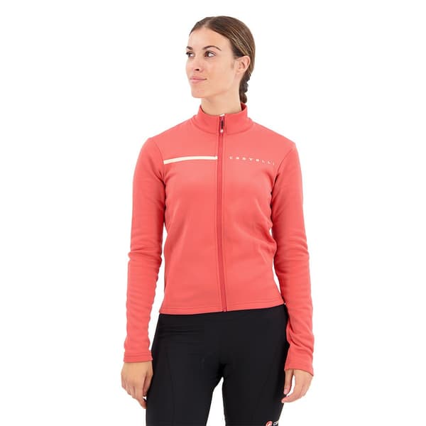 Castelli Sinergia 2 Fz Långärmad Trikå Orange L Kvinna