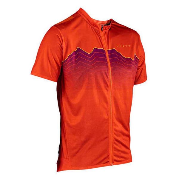Leatt Mtb Trail 3.0 Korta ärmar Cykeltröja Orange M Man