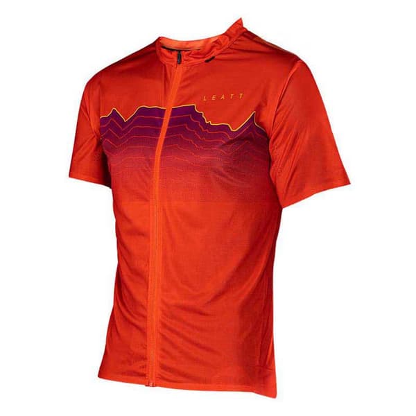 Leatt Mtb Trail 3.0 Korta ärmar Cykeltröja Orange M Man