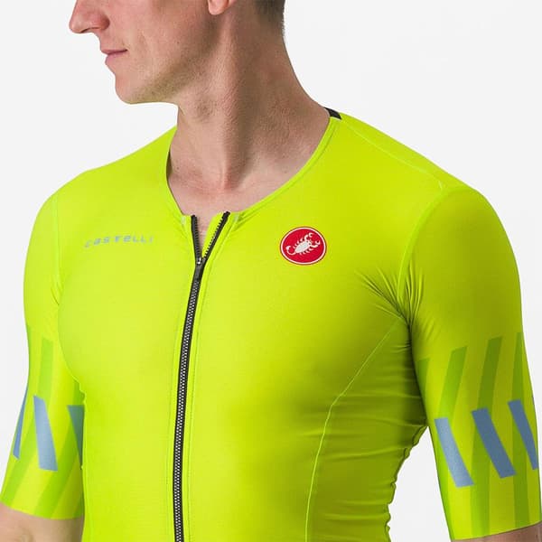 Castelli Free Speed 2 Race Kortærmet Trøje Grøn L Mand