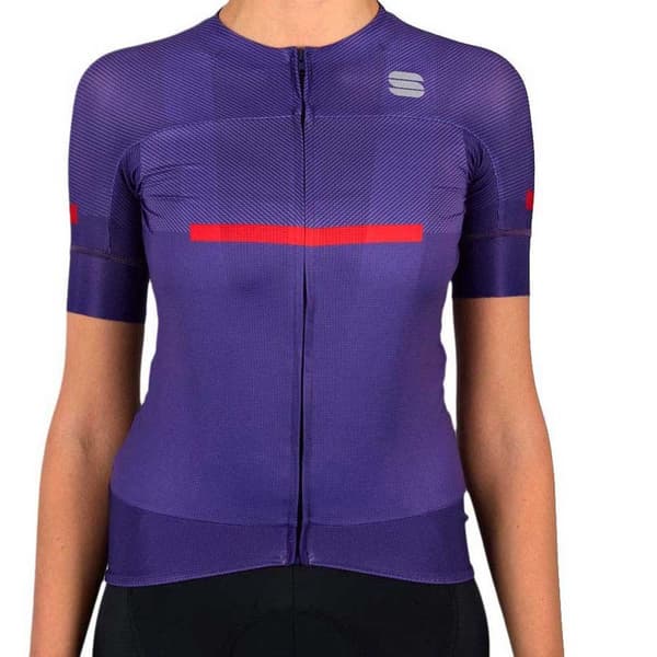 Sportful Evo Korta ärmar Cykeltröja Blå L Kvinna