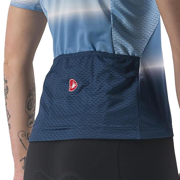 Castelli Dolce Korta ärmar Cykeltröja Blå L Kvinna