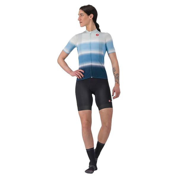 Castelli Dolce Korta ärmar Cykeltröja Blå L Kvinna