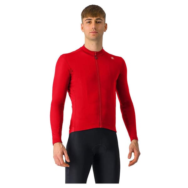 Castelli Espresso Thermal Långärmad Trikå Röd XL Man