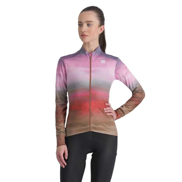 Sportful Flow Supergiara Thermal Langærmet Trøje Rosa L Kvinde