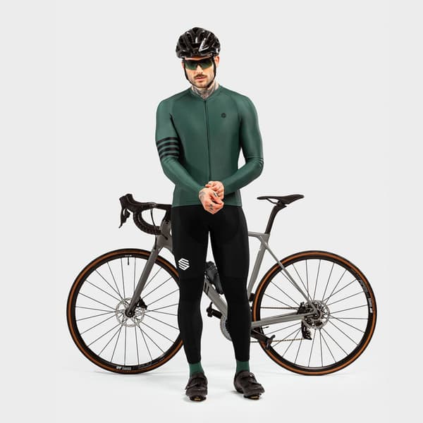 Siroko M2 Gravel Långärmad Trikå Grönt 2XL Man