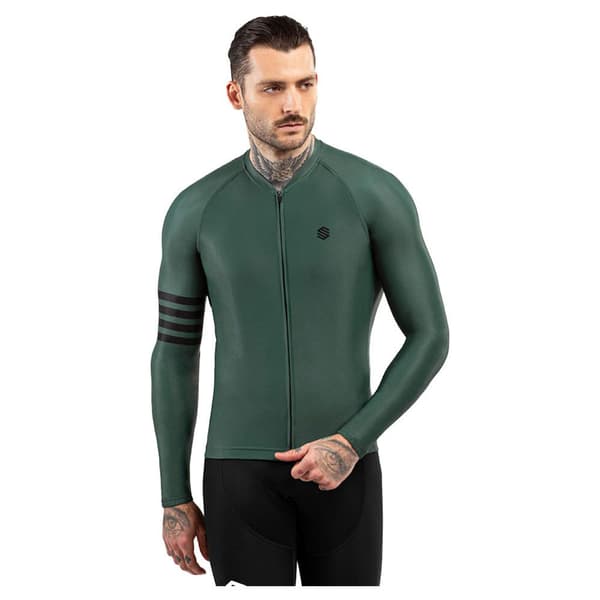 Siroko M2 Gravel Långärmad Trikå Grönt 2XL Man