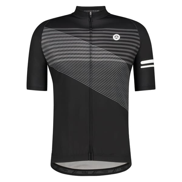 Agu Striped Essential Kortærmet Trøje Sort M Mand