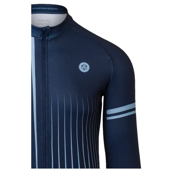 Agu Faded Stripe Essential Langærmet Trøje Blå 2XL Mand