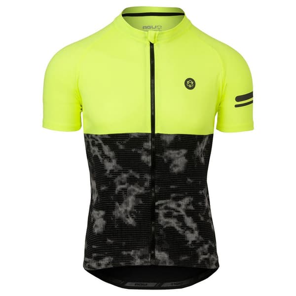 Agu Duo Essential Korta ärmar Cykeltröja Gul,Svart L Man