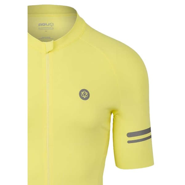 Agu Solid Performance Korta ärmar Cykeltröja Gul M Man
