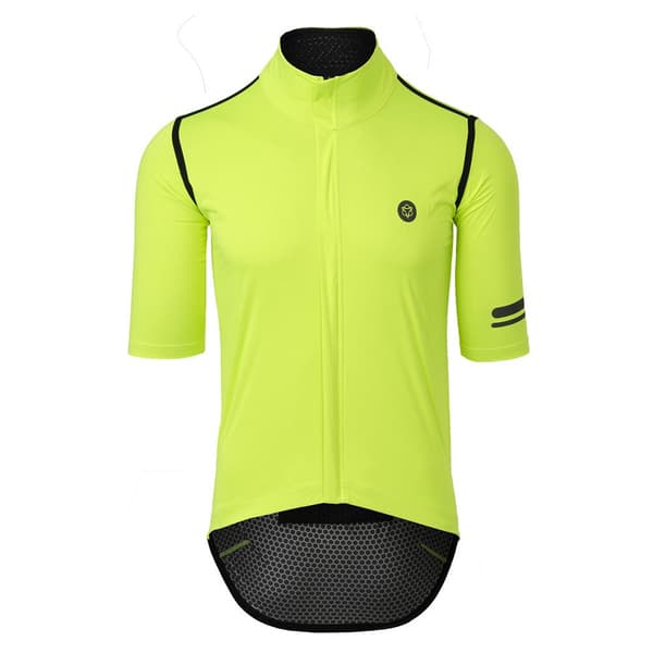 Agu Premium Rain Korta ärmar Cykeltröja Gul L Man