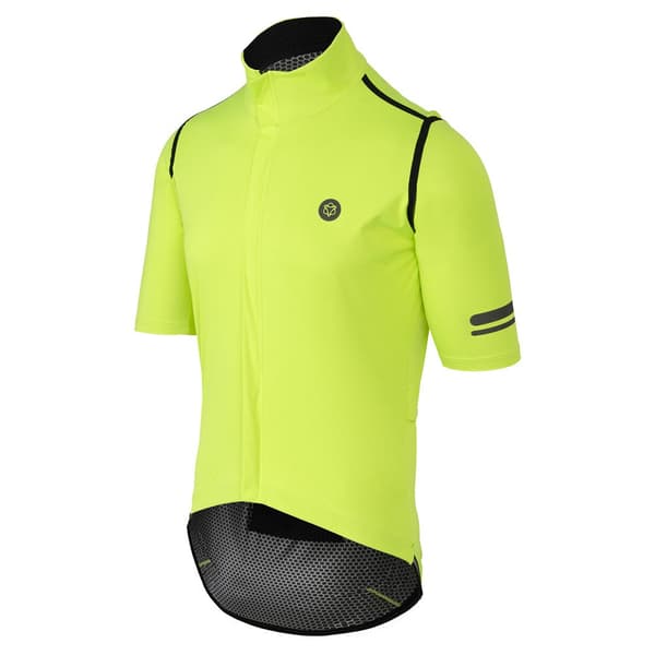 Agu Premium Rain Korta ärmar Cykeltröja Gul M Man