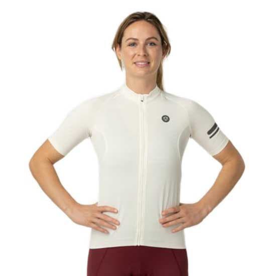 Agu Core Essential Korta ärmar Cykeltröja Vit 2XL Kvinna
