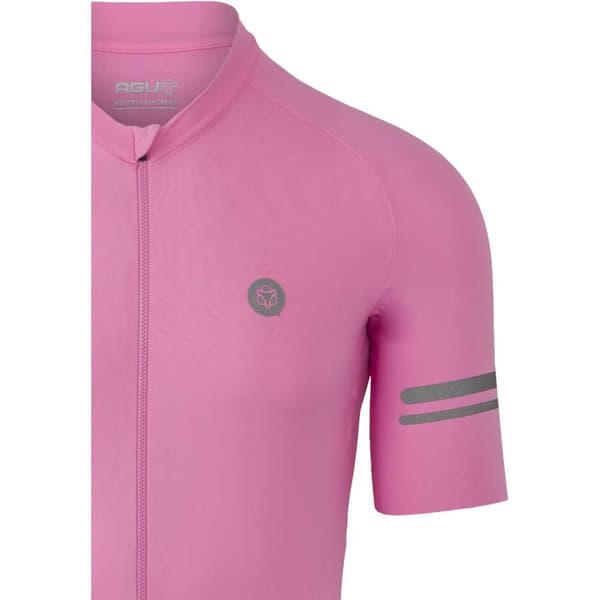 Agu Solid Performance Korta ärmar Cykeltröja Rosa M Man