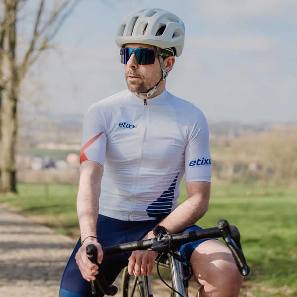 Bioracer Classic Smooth Korta ärmar Cykeltröja Vit XL Man