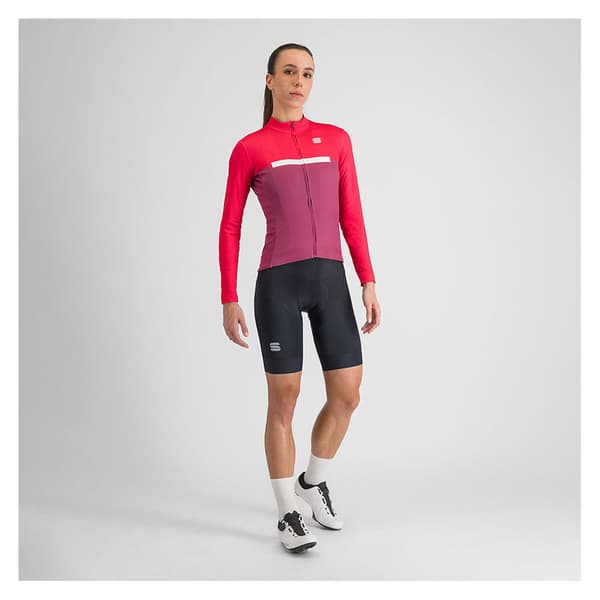 Sportful Pista Thermal Långärmad Trikå Röd S Kvinna