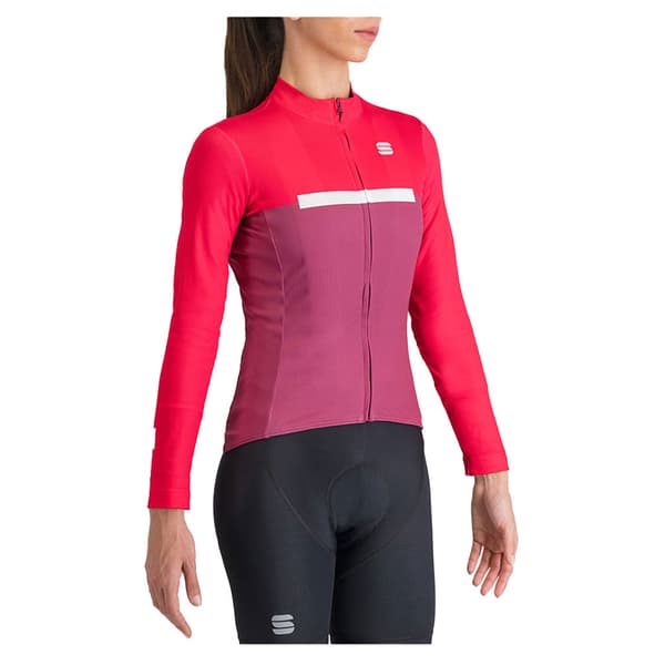 Sportful Pista Thermal Långärmad Trikå Röd S Kvinna
