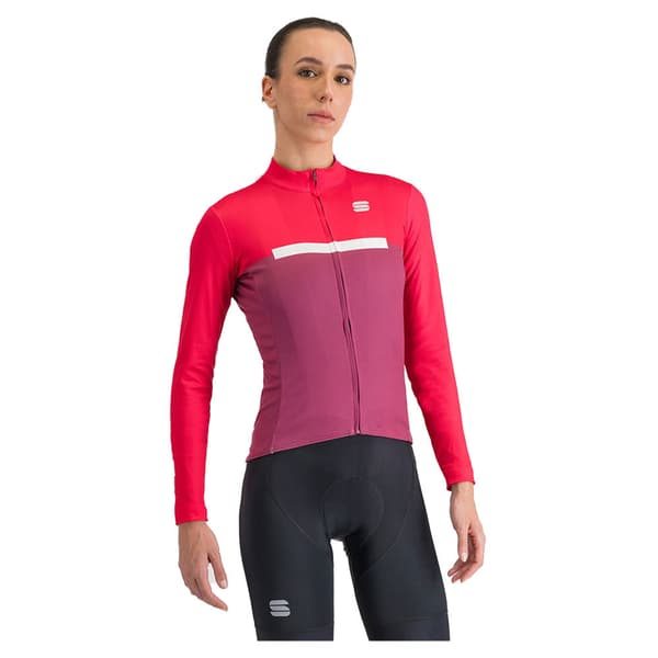 Sportful Pista Thermal Långärmad Trikå Röd S Kvinna