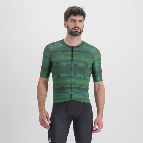 Sportful Glitch Kortærmet Trøje Grøn L Mand