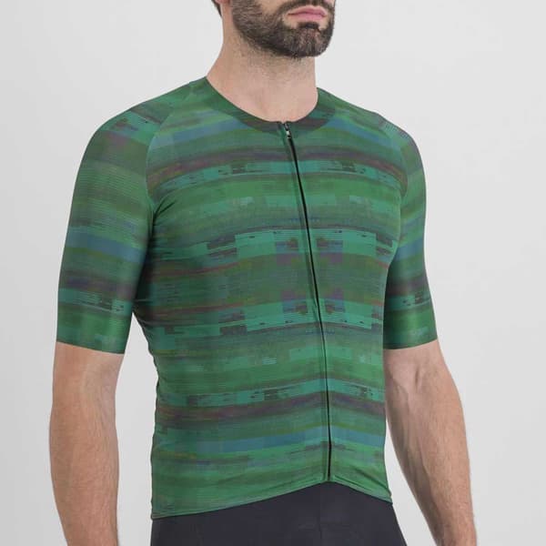 Sportful Glitch Kortærmet Trøje Grøn L Mand