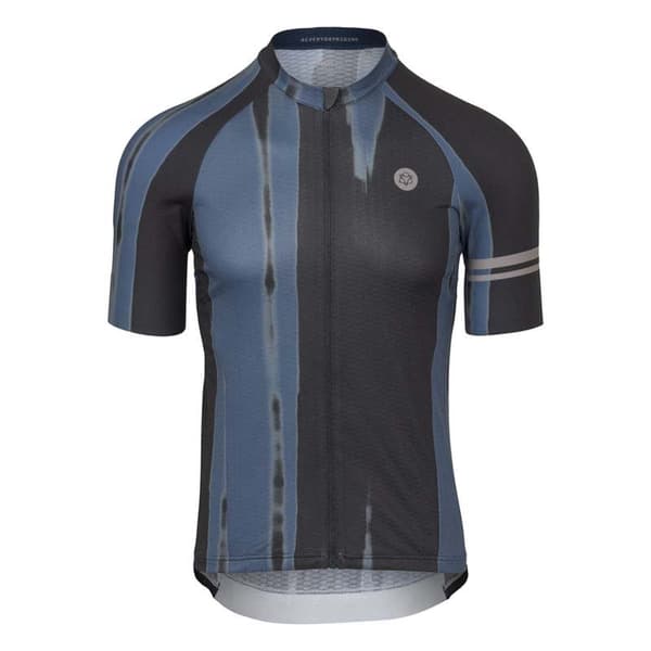 Agu Vertical Paint Performance Korta ärmar Cykeltröja Blå 2XL Man