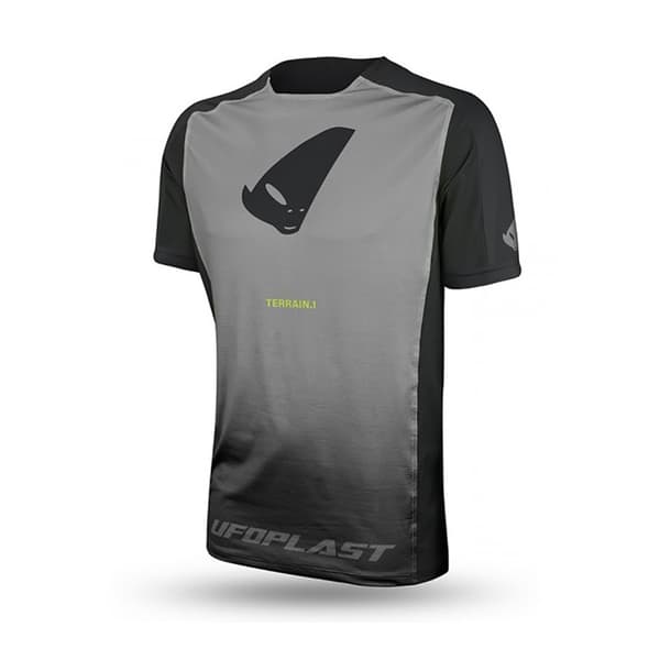 Ufo Terrain 1 Kortsærmet Enduro-trøje Grå XL Mand