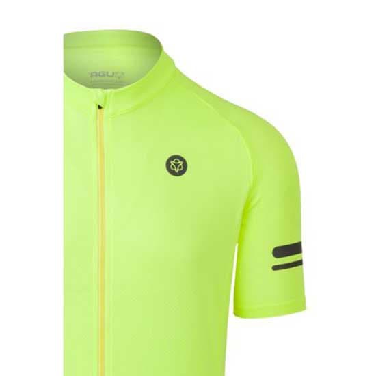 Agu Core Essential Korta ärmar Cykeltröja Gul S Man