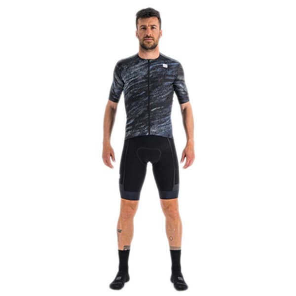 Sportful Cliff Supergiara Korta ärmar Cykeltröja Blå 3XL Man