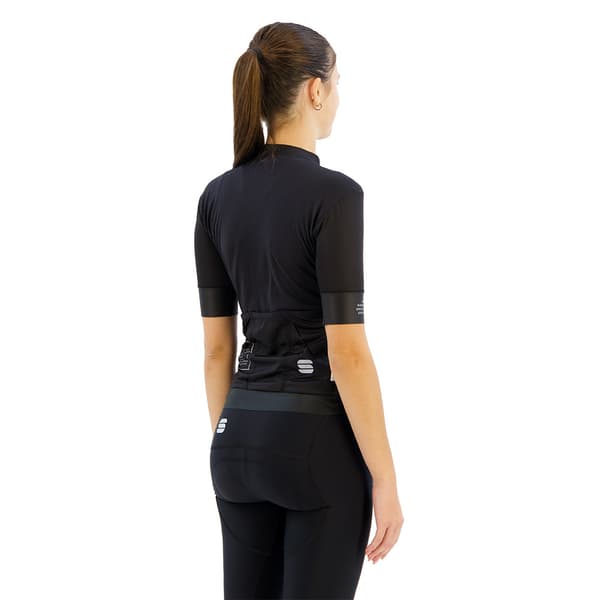 Sportful Srk Korta ärmar Cykeltröja Svart XL Kvinna