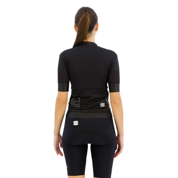 Sportful Srk Korta ärmar Cykeltröja Svart XL Kvinna