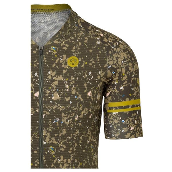 Agu High Summer V Trend Recycled Plastic 1 Korta ärmar Cykeltröja Grönt 2XL Man