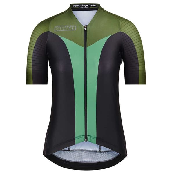 Bioracer Icon Korta ärmar Cykeltröja Grönt L Kvinna