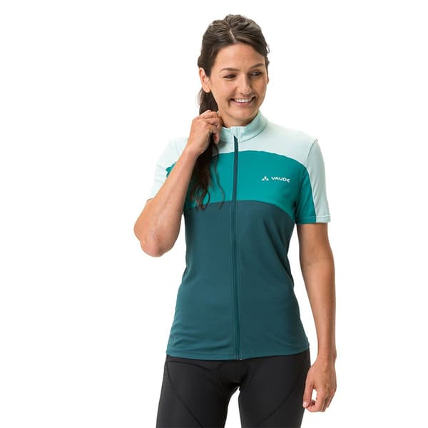 Vaude Bike Matera Fz Tricot Kortærmet Trøje Blå 40 Kvinde