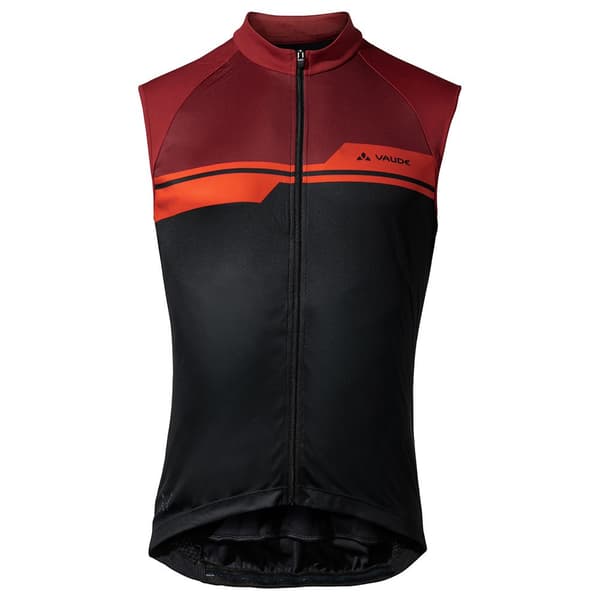 Vaude Bike Posta Fz Tricot Sl Ärmlös Cykeltröja Röd,Svart 2XL Man