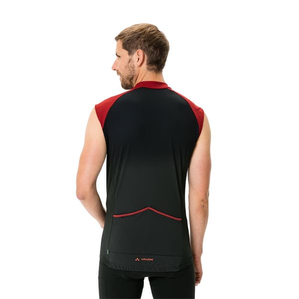Vaude Bike Posta Fz Tricot Sl Ärmlös Cykeltröja Röd,Svart 2XL Man