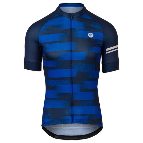 Agu Grainy Stripe Essential Korta ärmar Cykeltröja Blå S Man