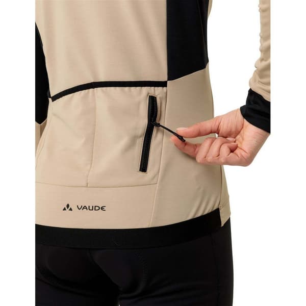 Vaude Bike Kuro Pitkähihainen Trikoo Beige 40 Nainen