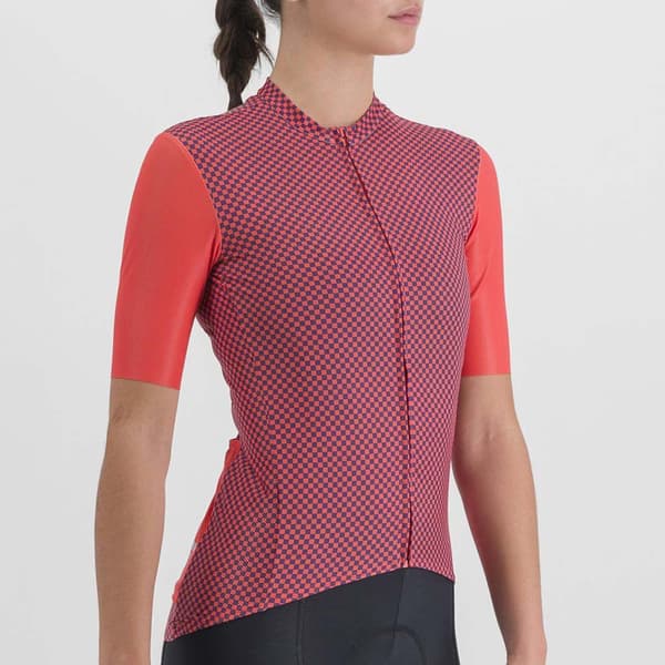 Sportful Checkmate Kortærmet Trøje Rosa XL Kvinde