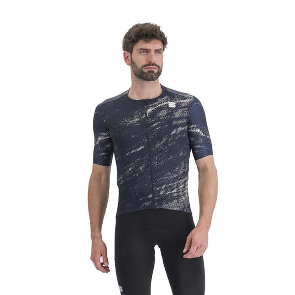 Sportful Cliff Supergiara Korta ärmar Cykeltröja Blå 2XL Man
