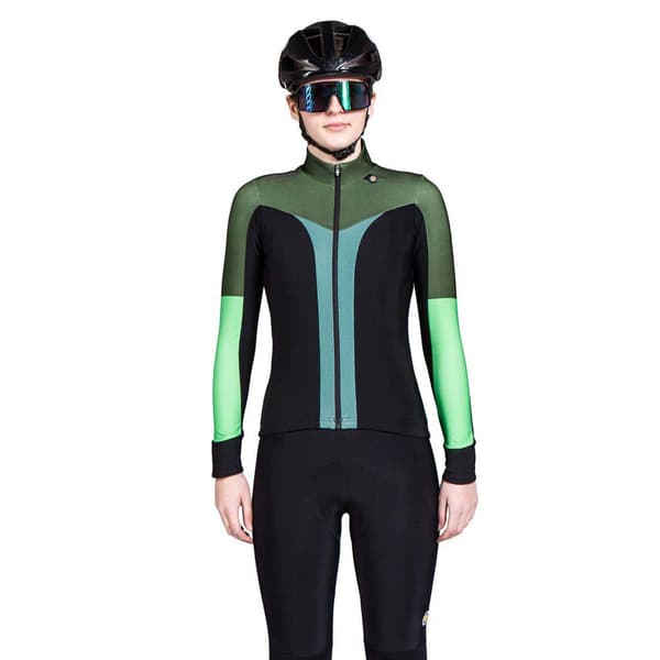 Bioracer Vesper Tempest Thermal Langærmet Trøje Grøn M Kvinde