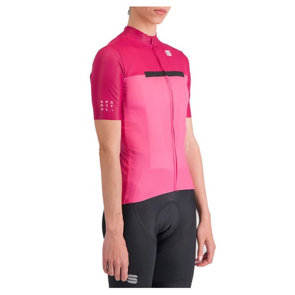 Sportful Pista Korta ärmar Cykeltröja Rosa M Kvinna